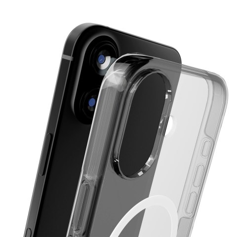 Etui Puro Impact Clear D3O TPU+PC kompatybilne z MagSafe na iPhone 17 - przezroczyste