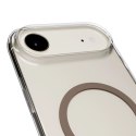 Etui Puro Lite Mag TPU+PC kompatybilne z MagSafe na iPhone 17 Air - przezroczyste z brązowym pierścieniem