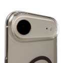 Etui Puro Lite Mag TPU+PC kompatybilne z MagSafe na iPhone 17 Air - przezroczyste z brązowym pierścieniem
