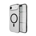 Etui Puro Lite Mag TPU+PC kompatybilne z MagSafe na iPhone 17 Air - przezroczyste z czarnym pierścieniem