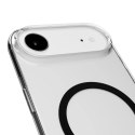 Etui Puro Lite Mag TPU+PC kompatybilne z MagSafe na iPhone 17 Air - przezroczyste z czarnym pierścieniem