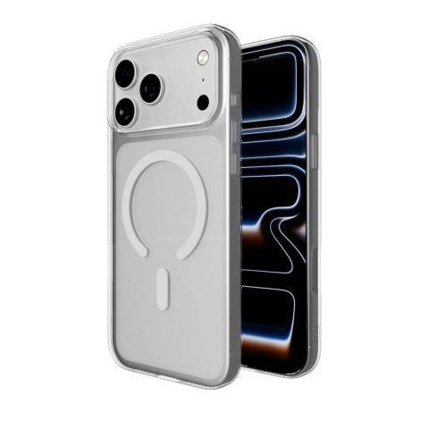 Etui Puro Lite Mag TPU+PC kompatybilne z MagSafe na iPhone 17 Pro Max - przezroczyste z białym pierścieniem