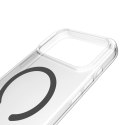 Etui Puro Lite Mag TPU+PC kompatybilne z MagSafe na iPhone 17 Pro Max - przezroczyste z szarym pierścieniem
