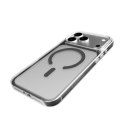 Etui Puro Lite Mag TPU+PC kompatybilne z MagSafe na iPhone 17 Pro Max - przezroczyste z szarym pierścieniem