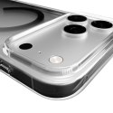 Etui Puro Lite Mag TPU+PC kompatybilne z MagSafe na iPhone 17 Pro - przezroczyste z czarnym pierścieniem