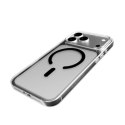 Etui Puro Lite Mag TPU+PC kompatybilne z MagSafe na iPhone 17 Pro - przezroczyste z czarnym pierścieniem