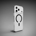Etui Puro Lite Mag TPU+PC kompatybilne z MagSafe na iPhone 17 Pro - przezroczyste z czarnym pierścieniem