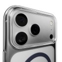 Etui Puro Lite Mag TPU+PC kompatybilne z MagSafe na iPhone 17 Pro - przezroczyste z niebieskim pierścieniem