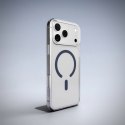 Etui Puro Lite Mag TPU+PC kompatybilne z MagSafe na iPhone 17 Pro - przezroczyste z niebieskim pierścieniem