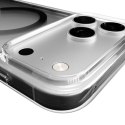 Etui Puro Lite Mag TPU+PC kompatybilne z MagSafe na iPhone 17 Pro - przezroczyste z szarym pierścieniem