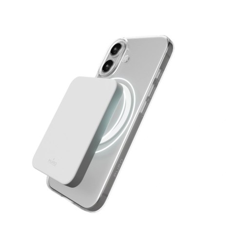 Etui Puro Lite Mag TPU+PC kompatybilne z MagSafe na iPhone 17 - przezroczyste z białym pierścieniem