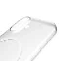 Etui Puro Lite Mag TPU+PC kompatybilne z MagSafe na iPhone 17 - przezroczyste z białym pierścieniem