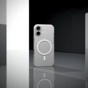 Etui Puro Lite Mag TPU+PC kompatybilne z MagSafe na iPhone 17 - przezroczyste z białym pierścieniem