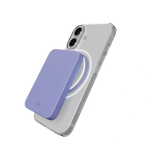 Etui Puro Lite Mag TPU+PC kompatybilne z MagSafe na iPhone 17 - przezroczyste z różowym pierścieniem