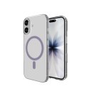 Etui Puro Lite Mag TPU+PC kompatybilne z MagSafe na iPhone 17 - przezroczyste z różowym pierścieniem