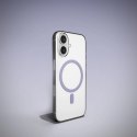 Etui Puro Lite Mag TPU+PC kompatybilne z MagSafe na iPhone 17 - przezroczyste z różowym pierścieniem