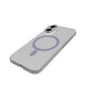 Etui Puro Lite Mag TPU+PC kompatybilne z MagSafe na iPhone 17 - przezroczyste z różowym pierścieniem
