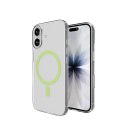 Etui Puro Lite Mag TPU+PC kompatybilne z MagSafe na iPhone 17 - przezroczyste z zielonym pierścieniem