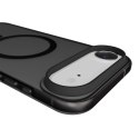 Etui silikonowe Puro Daylight kompatybilne z Magsafe na iPhone 17 Air - półprzezroczyste czarne