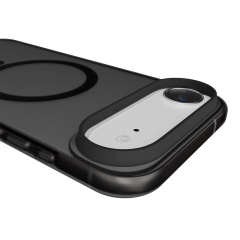 Etui silikonowe Puro Daylight kompatybilne z Magsafe na iPhone 17 Air - półprzezroczyste czarne