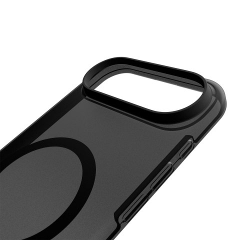Etui silikonowe Puro Daylight kompatybilne z Magsafe na iPhone 17 Air - półprzezroczyste czarne