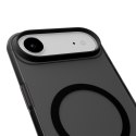 Etui silikonowe Puro Daylight kompatybilne z Magsafe na iPhone 17 Air - półprzezroczyste czarne