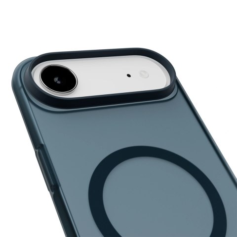 Etui silikonowe Puro Daylight kompatybilne z Magsafe na iPhone 17 Air - półprzezroczyste turkusowe