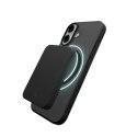 Etui silikonowe Puro Daylight kompatybilne z Magsafe na iPhone 17 - półprzezroczyste czarne