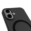 Etui silikonowe Puro Daylight kompatybilne z Magsafe na iPhone 17 - półprzezroczyste czarne