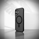 Etui silikonowe Puro Daylight kompatybilne z Magsafe na iPhone 17 - półprzezroczyste czarne
