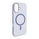 Etui silikonowe Puro Daylight kompatybilne z Magsafe na iPhone 17 - półprzezroczyste niebieskie