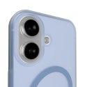 Etui silikonowe Puro Daylight kompatybilne z Magsafe na iPhone 17 - półprzezroczyste niebieskie