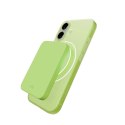 Etui silikonowe Puro Daylight kompatybilne z Magsafe na iPhone 17 - półprzezroczyste zielone