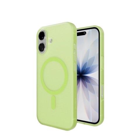 Etui silikonowe Puro Daylight kompatybilne z Magsafe na iPhone 17 - półprzezroczyste zielone