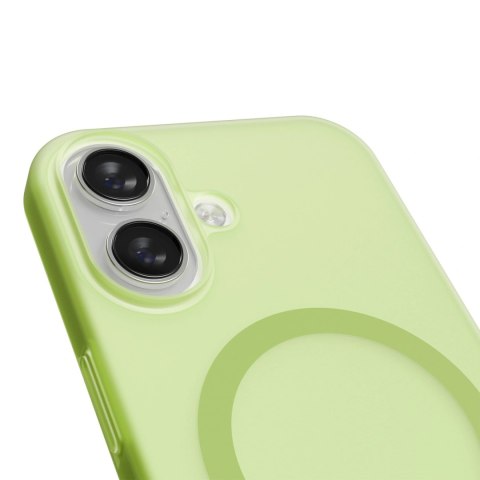 Etui silikonowe Puro Daylight kompatybilne z Magsafe na iPhone 17 - półprzezroczyste zielone