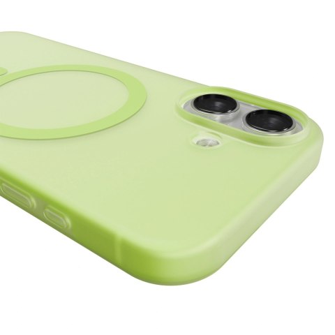 Etui silikonowe Puro Daylight kompatybilne z Magsafe na iPhone 17 - półprzezroczyste zielone