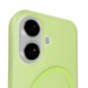 Etui silikonowe Puro Daylight kompatybilne z Magsafe na iPhone 17 - półprzezroczyste zielone