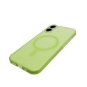 Etui silikonowe Puro Daylight kompatybilne z Magsafe na iPhone 17 - półprzezroczyste zielone