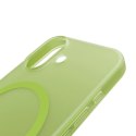 Etui silikonowe Puro Daylight kompatybilne z Magsafe na iPhone 17 - półprzezroczyste zielone