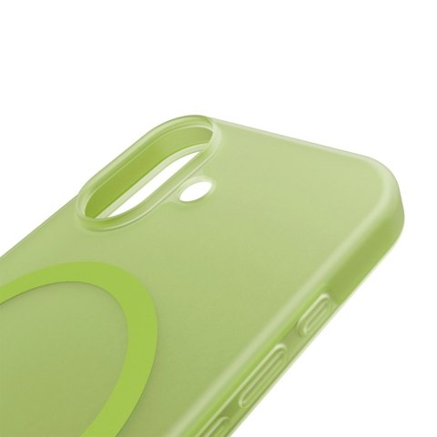 Etui silikonowe Puro Daylight kompatybilne z Magsafe na iPhone 17 - półprzezroczyste zielone