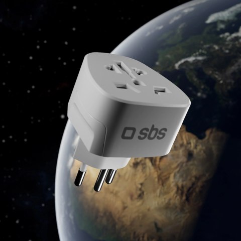 Adapter podróżny SBS CH - uniwersalny - biały