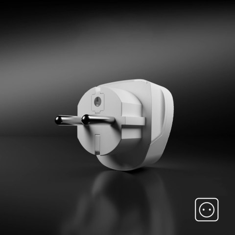 Adapter podróżny SBS Shucko/EU - uniwersalny - biały