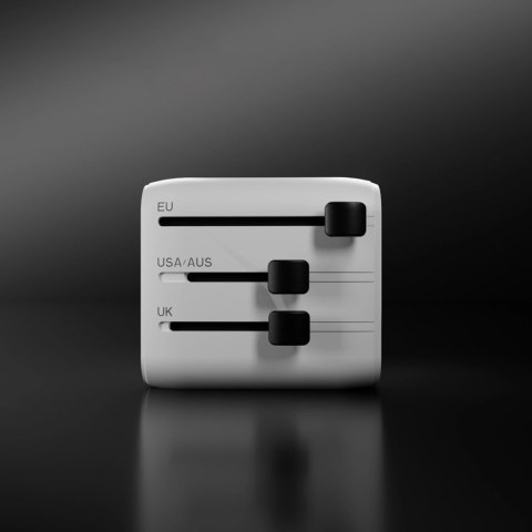 Adapter podróżny SBS TEADAPTUNI uniwersalny - biały