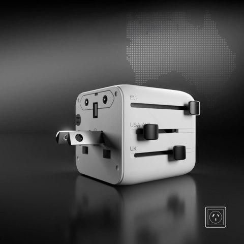 Adapter podróżny SBS TEADAPTUNI uniwersalny - biały