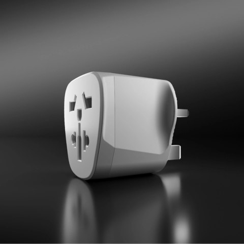 Adapter podróżny SBS UK - uniwersalny - biały