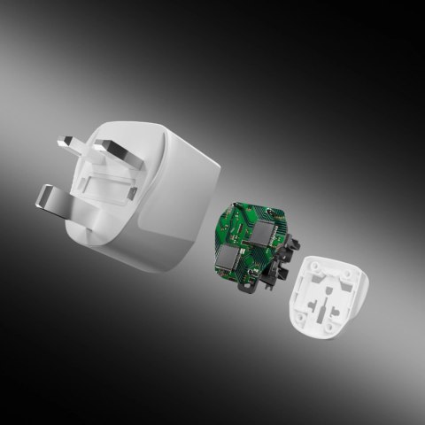 Adapter podróżny SBS UK - uniwersalny - biały