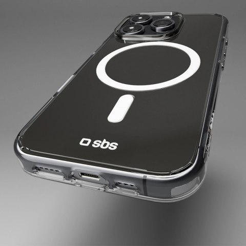 Etui SBS Extreme Mag D3O MagSafe do iPhone 16 Pro Max - przezroczyste