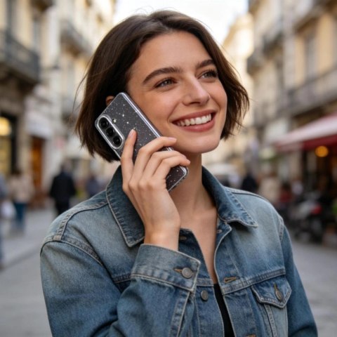 Etui Tech-Protect FlexAir na Samsung Galaxy S26 - przezroczysto-brokatowe