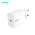 BWOO ładowarka sieciowa CDA233 PD 20W 1x USB-C biała + kabel USB-C - lightning