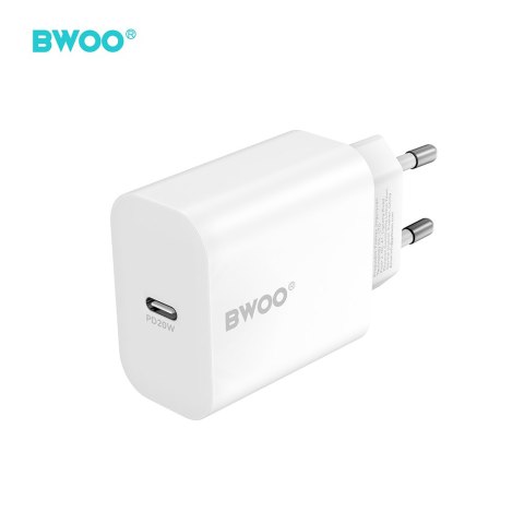 BWOO ładowarka sieciowa CDA233 PD 20W 1x USB-C biała